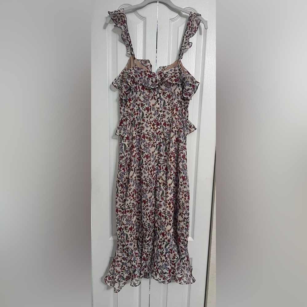 Dress Forum Red and Purple Sweetheart Midi Sundress